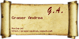 Graser Andrea névjegykártya