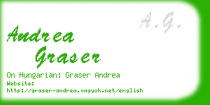 andrea graser business card